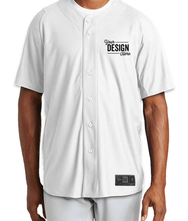 Custom New Era Diamond Era Full Button Baseball Jersey - Design Team ...