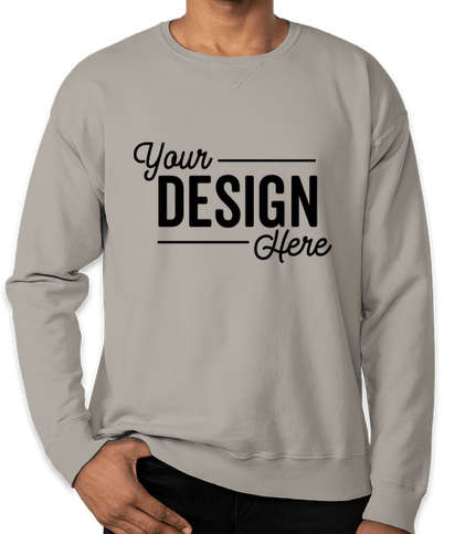 Hanes ComfortWash Garment Dyed Crewneck Sweatshirt  - Concrete Grey