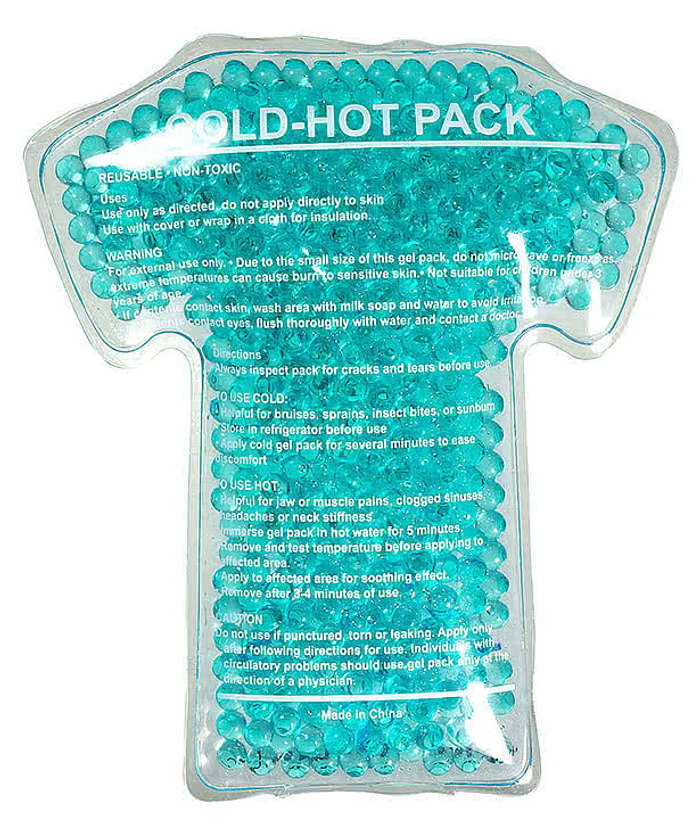 Nurse Scrubs Shaped Hot/Cold Reusable Gel Beads Pack