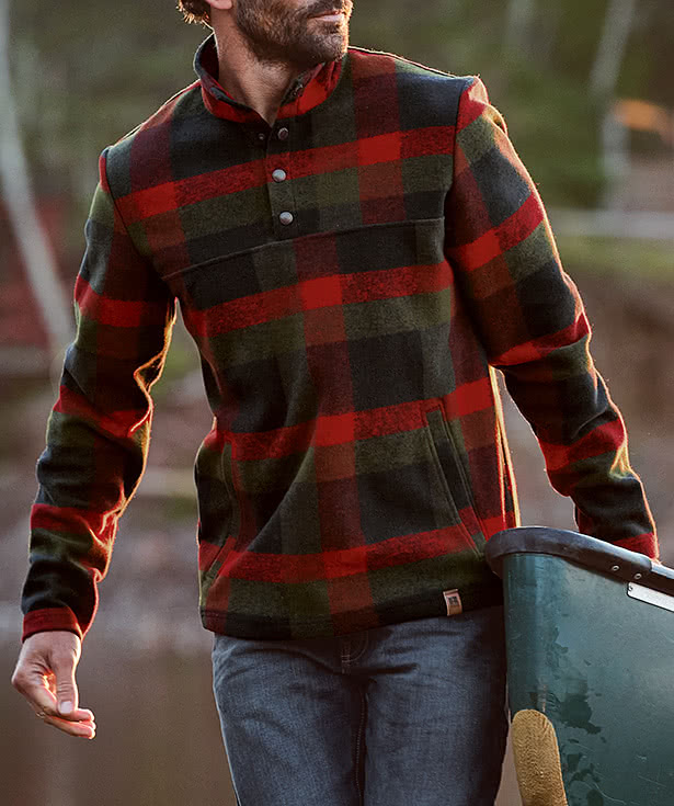 Custom Russell Outdoors Basin Heavyweight Snap Pullover - Design