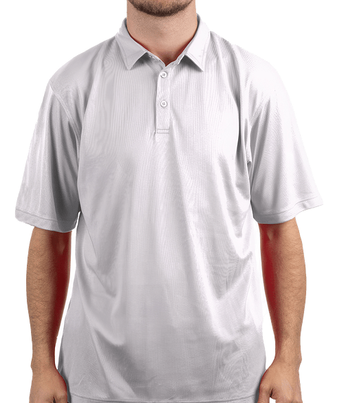 Burnside Micro Pique Performance Polo in White
