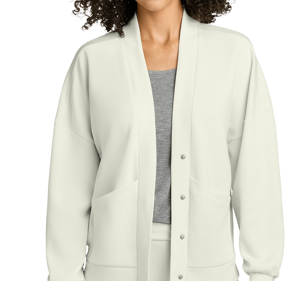 OGIO Women’s Transcend Hidden Snap Fleece Cardigan-default