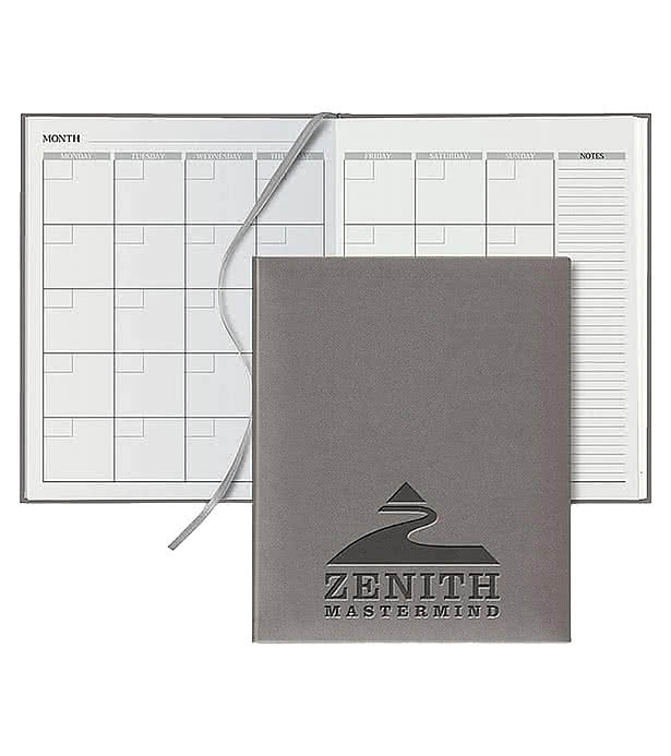 Castelli Debossed Tucson Grande Desk Undated Monthly Planner