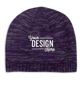 District Spaced-Dyed Beanie - Color: Purple / Charcoal