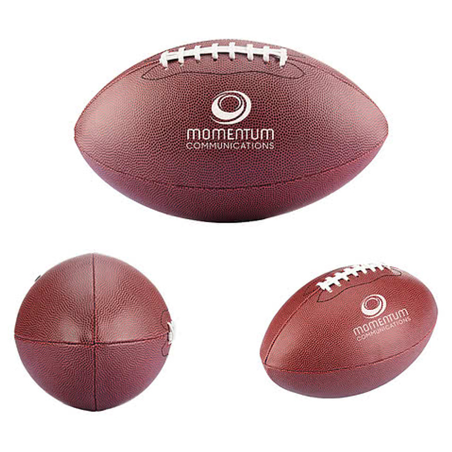 Full-Size Synthetic Leather Promotional Football in BROWN