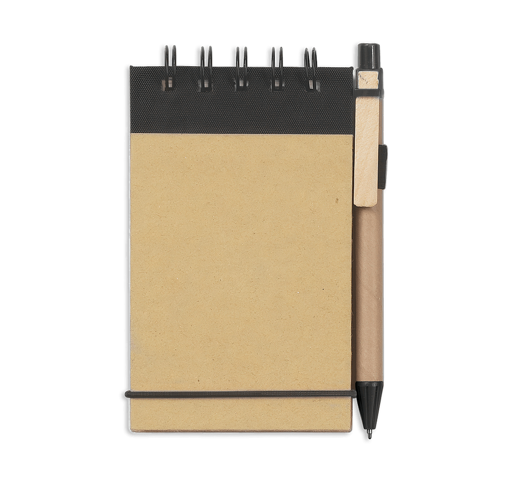 Eco-Inspired Mini Jotter Notebook with Pen-default