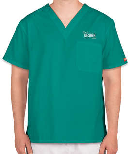 Dickies V-Neck Scrub Top - Color: Teal