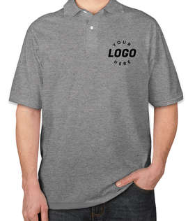 Jerzees Spotshield 50/50 Jersey Polo - Screen Printed - Color: Oxford