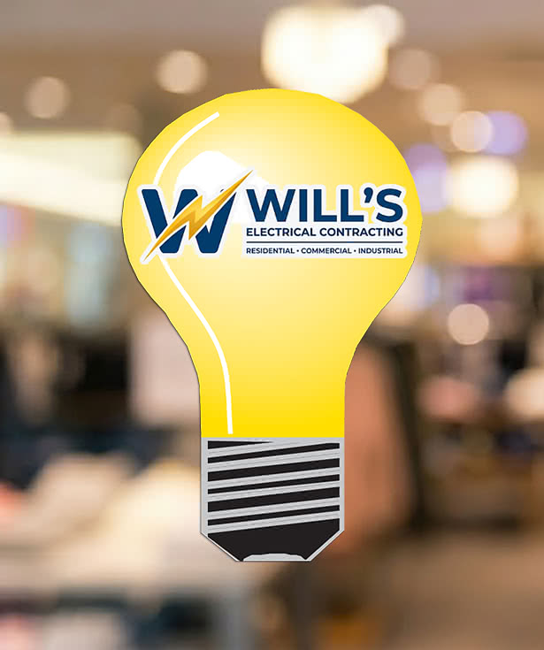 Full Color Re-Stick-It 2 in. x 3 in. Light Bulb Shaped Reusable Decal