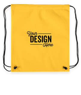 Promotional Non-Woven Drawstring Bag - Color: Yellow