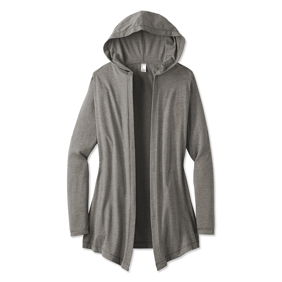 District Women's Perfect Tri-Blend Hooded Cardigan