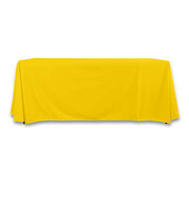 Full Color 6' LazerLine Throw Tablecloth - Color: Lemon