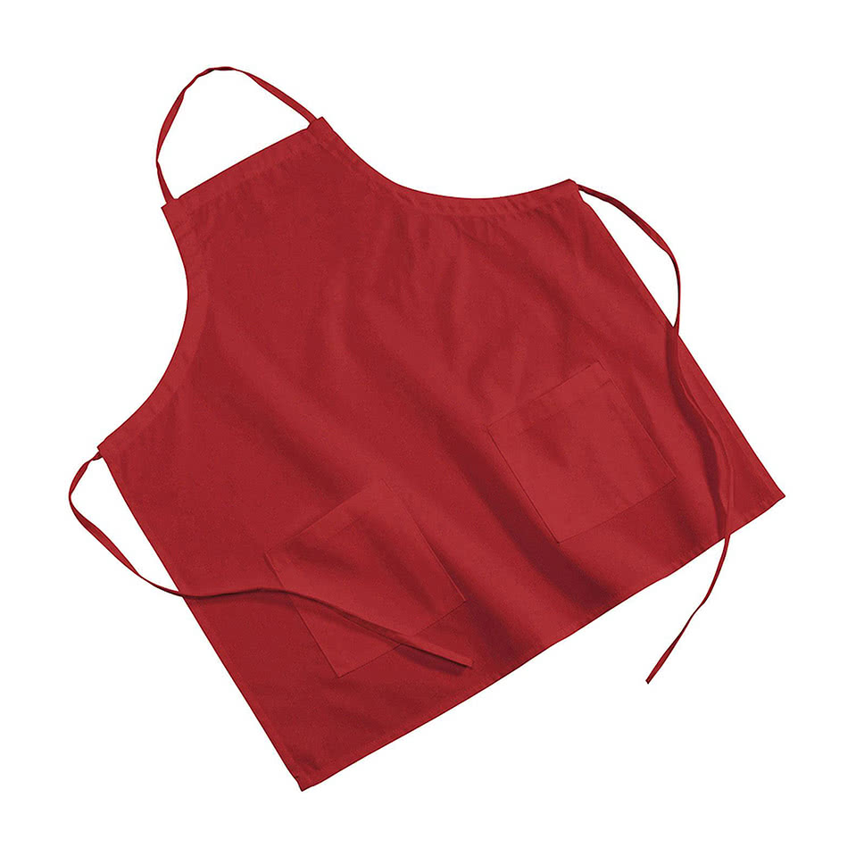 Two-Pocket Colored Poly/Cotton Twill BBQ Apron
