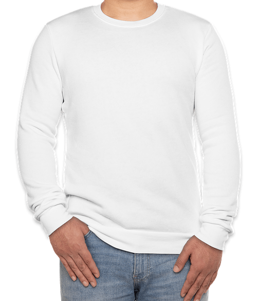Royal Apparel USA-Made 50/50 Crewneck Sweatshirt in White