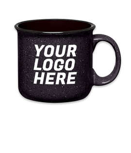 15 oz. Ceramic Speckled Campfire Mug (Set of 36) - Color: Black