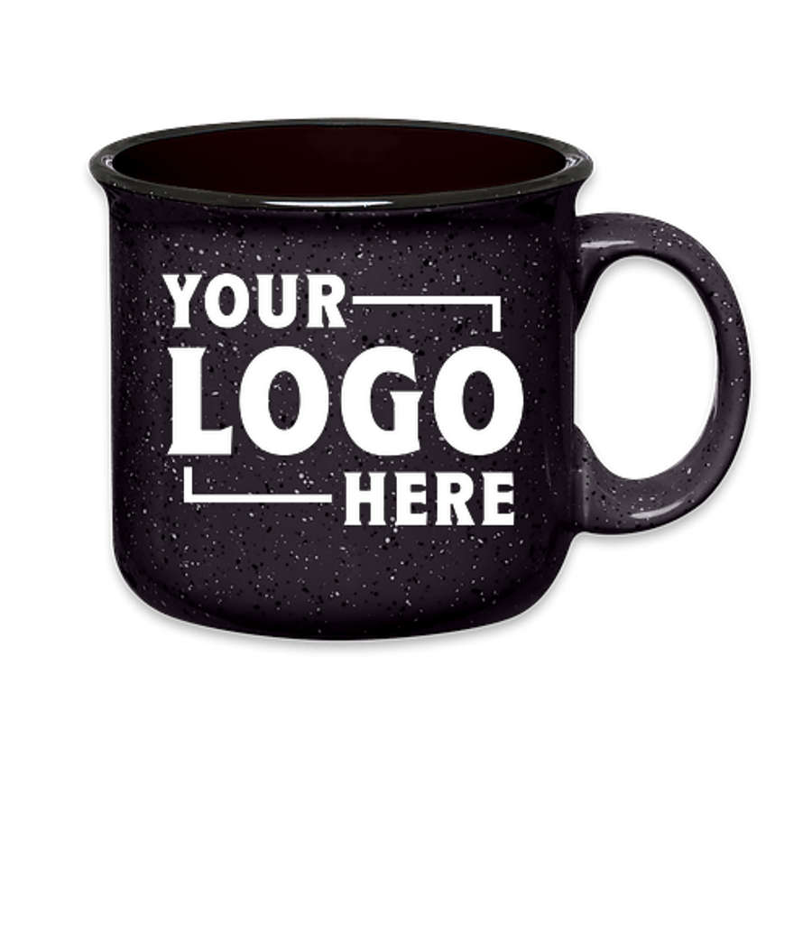 15 oz. Ceramic Speckled Campfire Mug (Set of 24) in Black