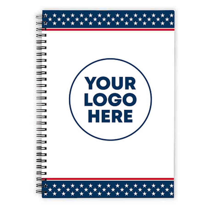 Stars & Stripes JournalBooks ® Spiral Notebook in Stars And Stripes