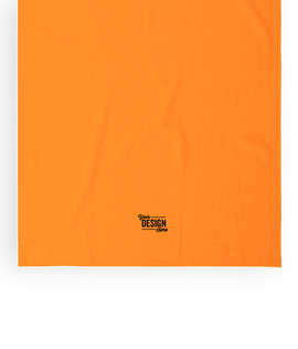 Midweight Embroidered Beach Towel - Color: Orange