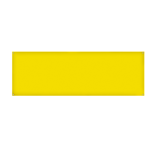 Full Color 6' x 2' Polyester Banner in Yellow