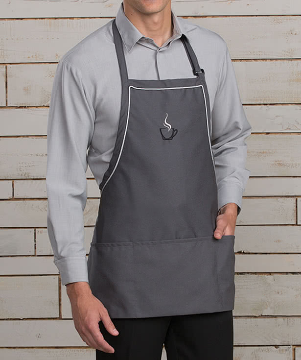 Edwards Medium Length Three-Pocket Bib Apron