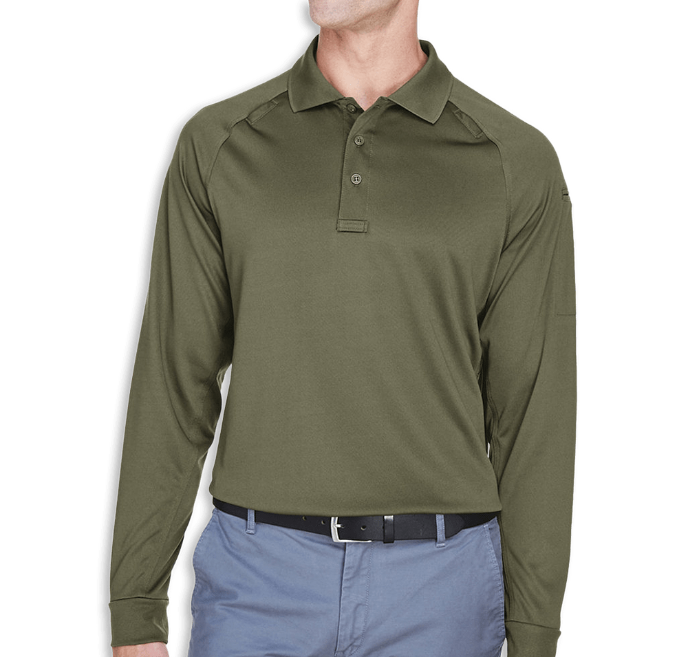 Harriton Advantage Tactical Long Sleeve Performance Polo-default