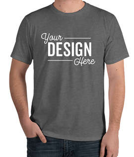 Royal Apparel USA-Made Organic Eco 50/50 T-shirt - Color: Heather Ash