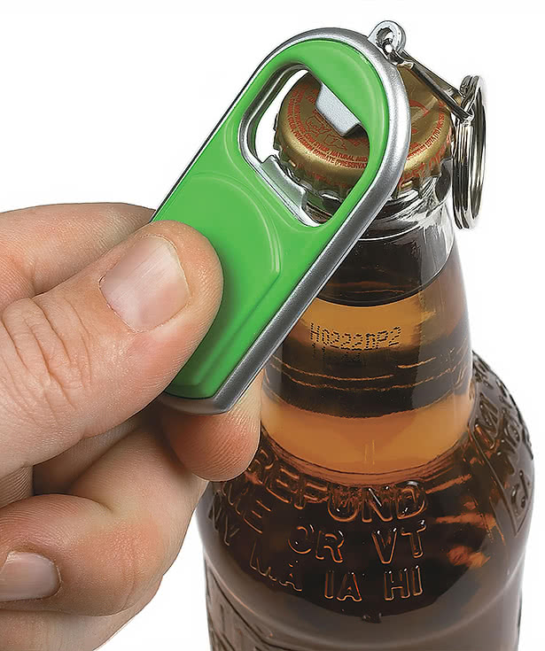 Bottle Opener Keychain with LED Light