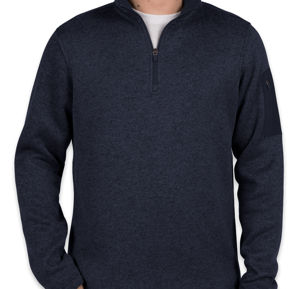 Charles River Quarter Zip Sweater Fleece Pullover-default