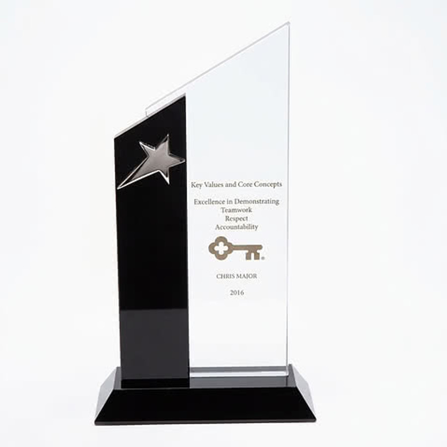 Stratus Star Award in Clear / Black