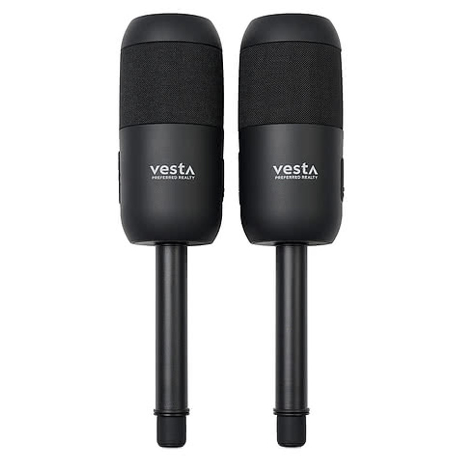 iLive Indoor and Outdoor Bluetooth Solar Speakers in Black