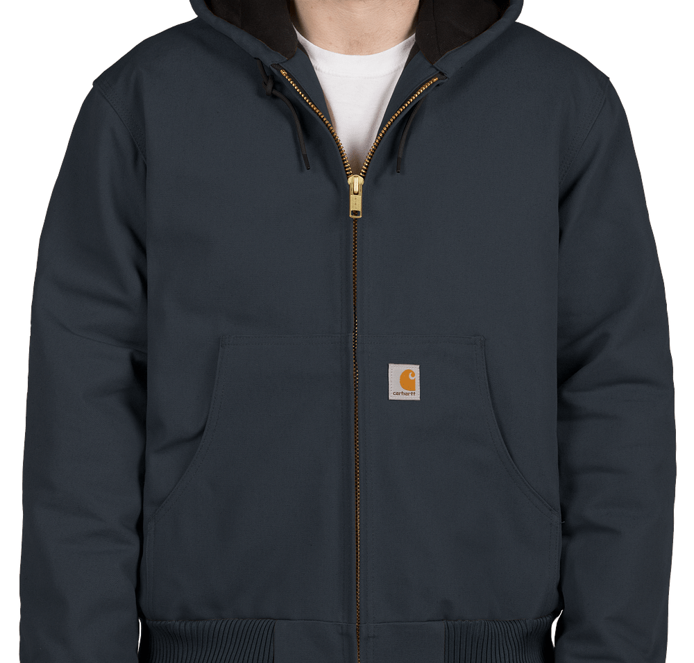 Carhartt Water Repellent Flannel Lined Hooded Jacket - Embroidered-default