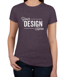 Next Level Women's Slim Fit Tri-Blend T-shirt - Color: Vintage Purple