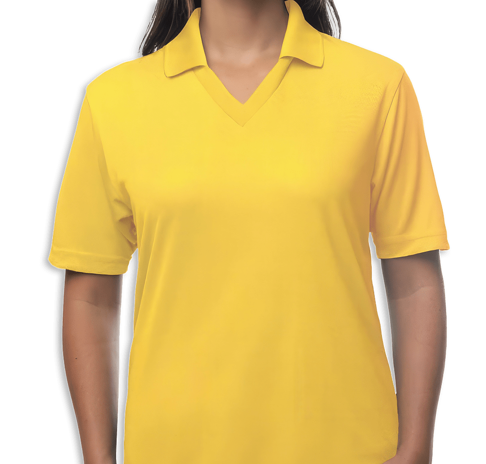 Blue Generation Women's BLU-X-DRI Textured Mesh Performance Polo - Printed-default