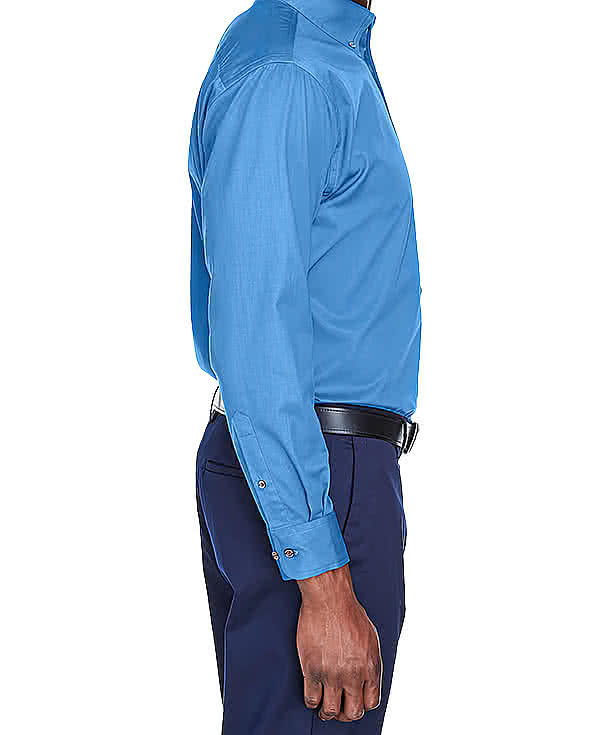 Harriton Easy Blend Long Sleeve Twill Dress Shirt