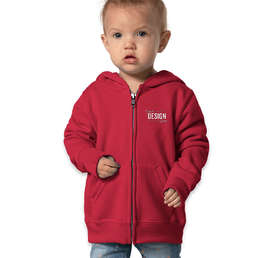 Port & Company Toddler Core 50/50 Zip Hoodie - Color: Red
