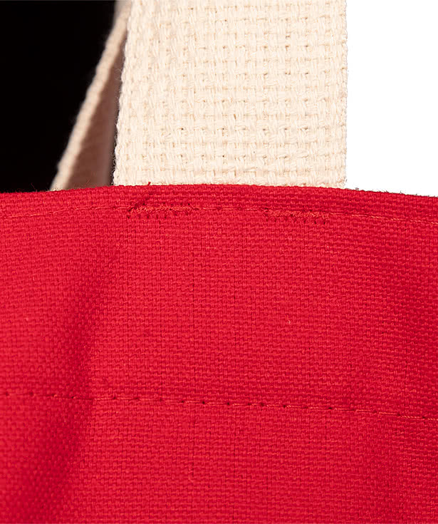 Bayside USA-Made Medium Gusseted 100% Cotton Canvas Tote Bag