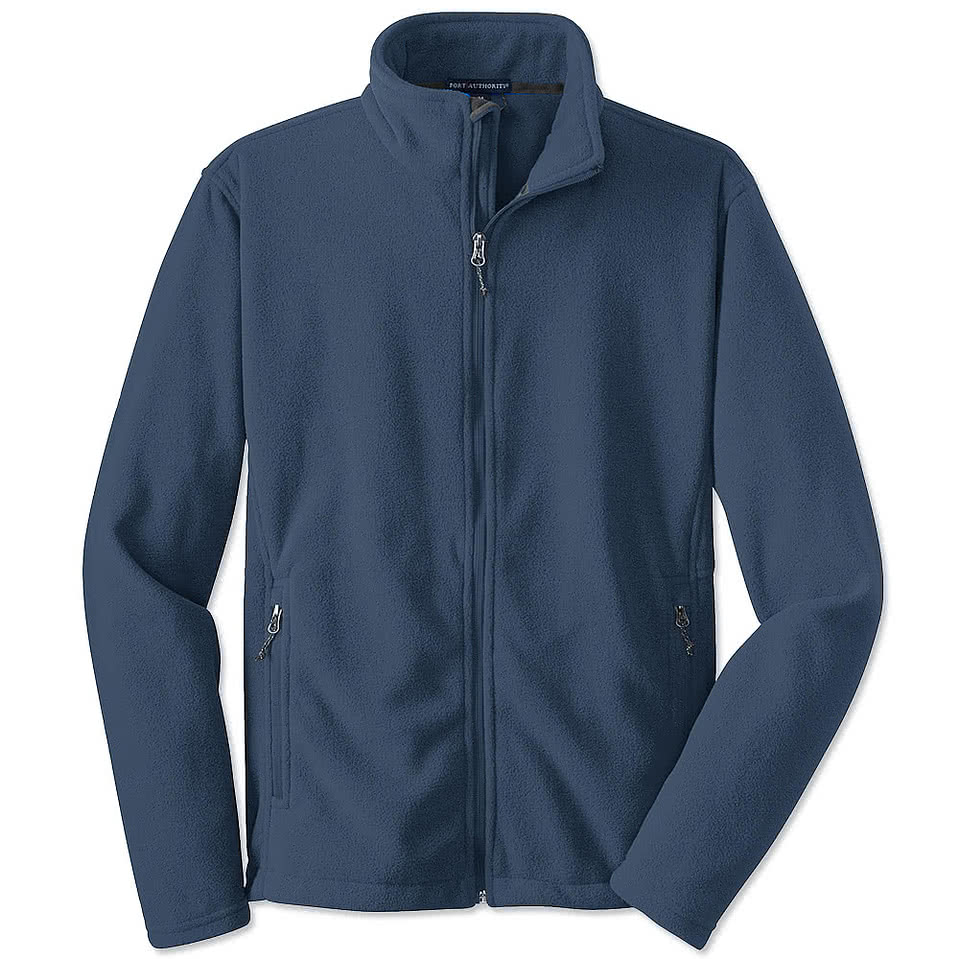 Port Authority Value Fleece Jacket - Faux Leather Patch