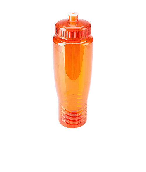 28 oz. Polyclean Auto Recycled Water Bottle in TRANSLUCENT ORANGE