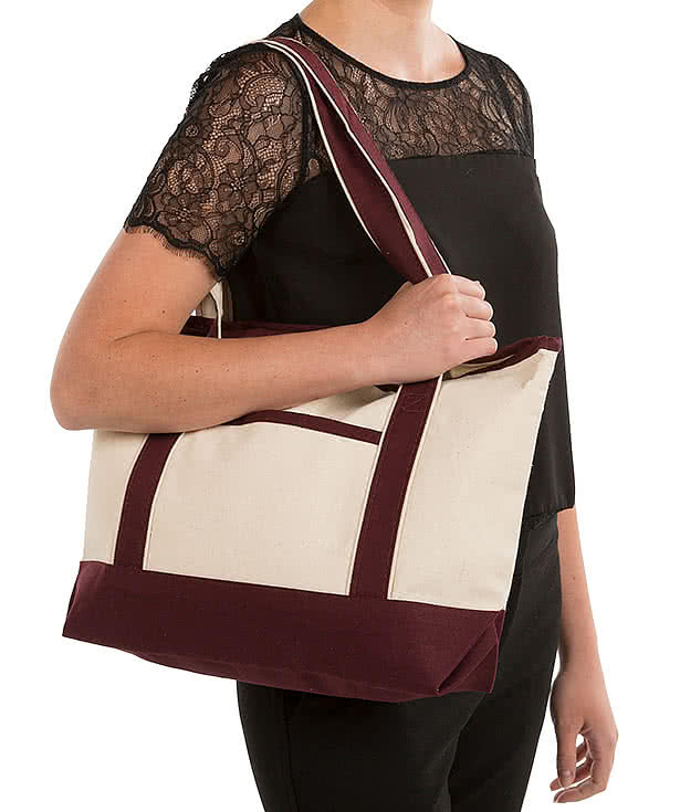 Custom Deluxe Cotton Canvas Tote Bag - Design Tote Bags