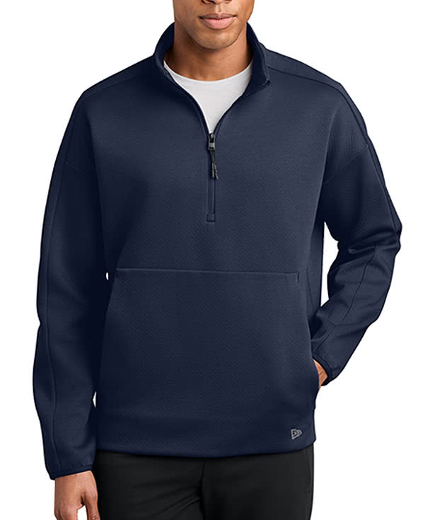 New Era Double Back Quarter Zip Sweatshirt