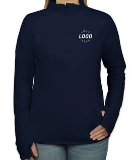 Sport-Tek Women's Performance Half Zip Pullover - Color: True Navy