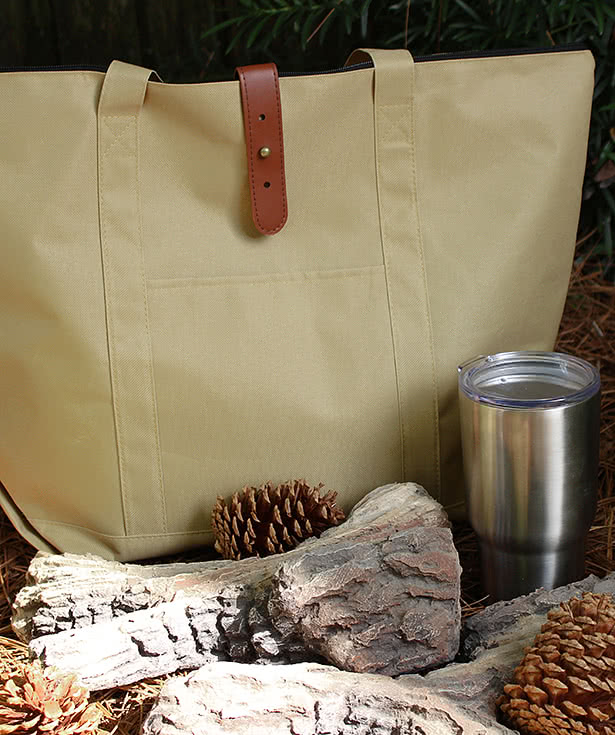Large Mallard Zippered Tote Bag
