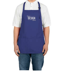 Port Authority Stain Release Medium Length Apron - Screen Printed - Color: Royal