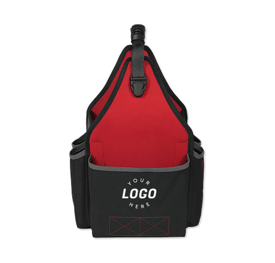 All Purpose Utility Tool Tote Bag in Red-Black
