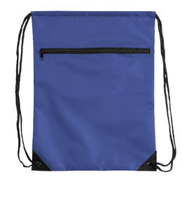 Zipper Drawstring Bag - Color: Royal