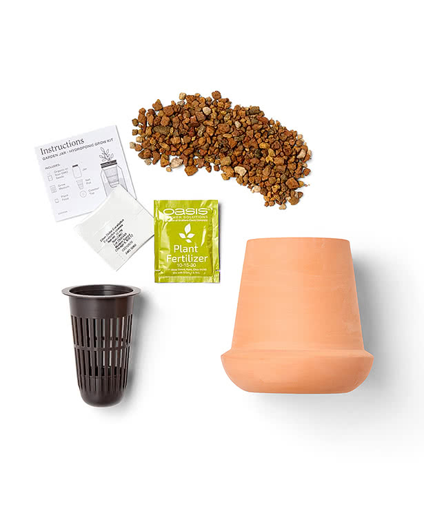 Laser Engraved Modern Sprout Modern Terracotta Aloe Grow Kit