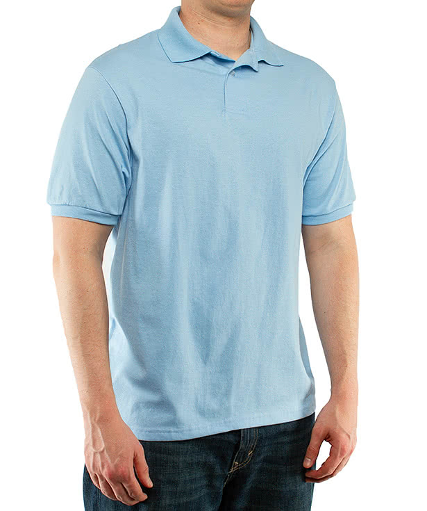 Custom Hanes EcoSmart 50/50 Jersey Polo - Printed - Design