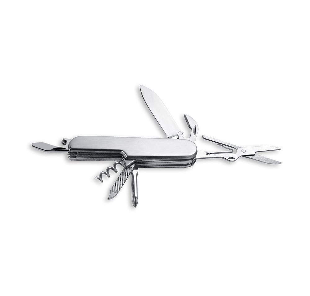 Laser Engraved 8-Function Stainless Steel Pocket Knife-default