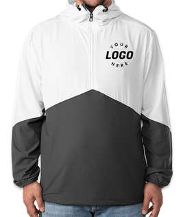 Russell Athletic Legend Half Zip Hooded Sweatshirt - Color: White / Stealth