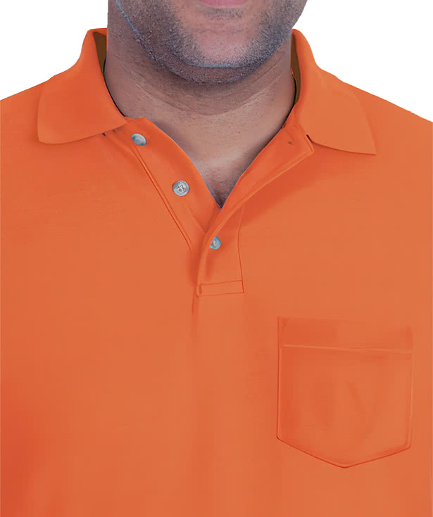 Blue Generation Scotchgard Treated Pique Pocket Polo - Embroidered